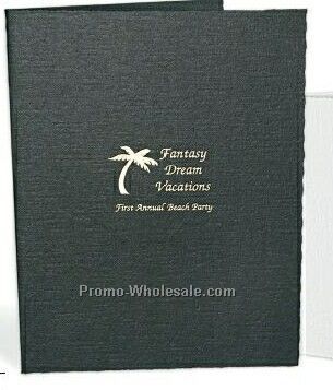 5"x7" Black Horizontal Portrait Folder