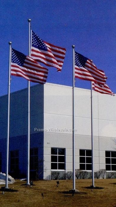 50' American Patriot Series Aluminum Flagpole