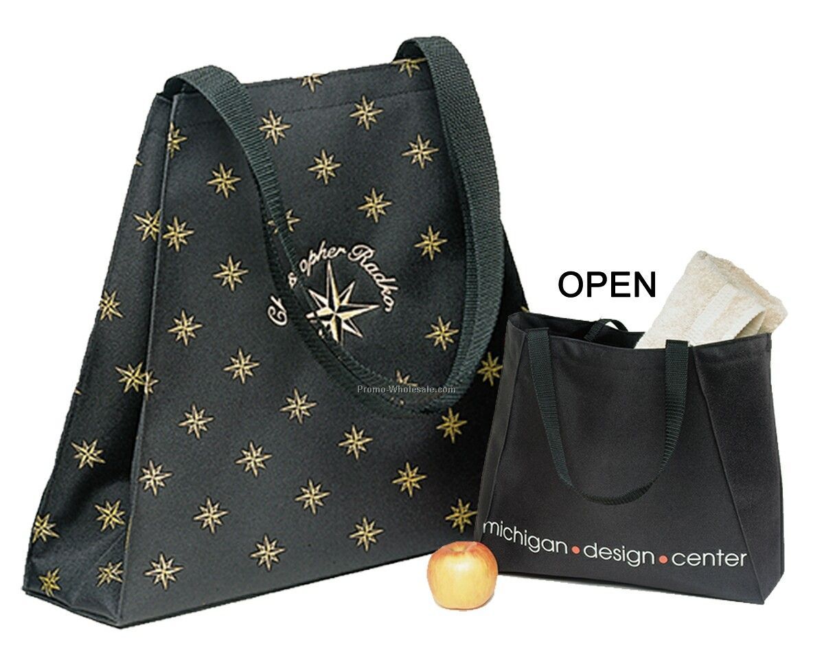 774 Dyed Canvas Pyramid Tote Step And Repeat