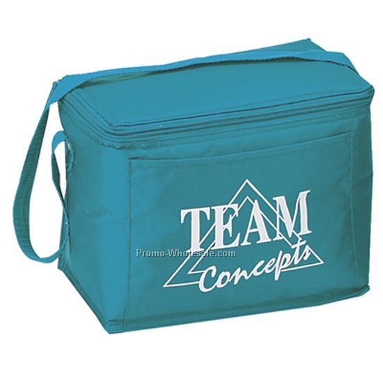 8"x6"x6" 6 Can Nylon Cooler Bag