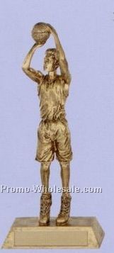 9" Hand Crafted Sport Sculpture (Male Basketball)