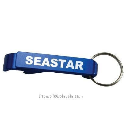 Aluminum Bottle Opener W/ Key Ring