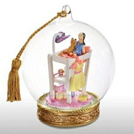 Baby Girl Memory Globe