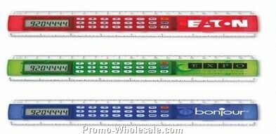 Calc-rul-8-tor Plastic Ruler And Calculator