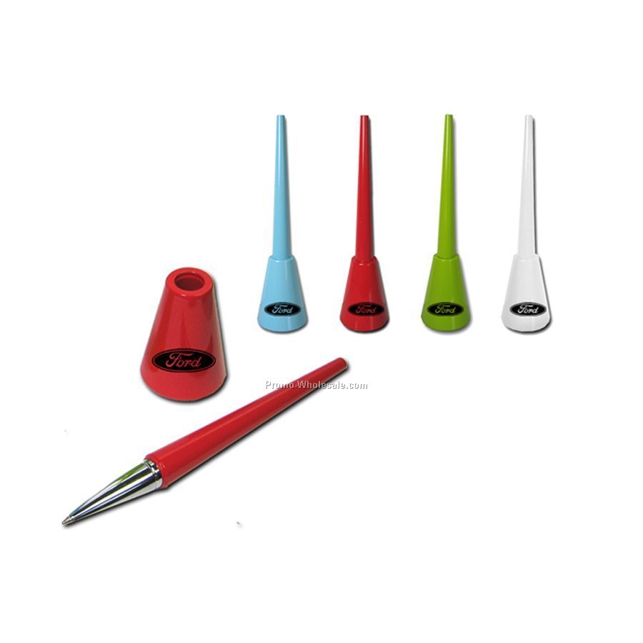 Colorful Enamel Finish Pen With Base