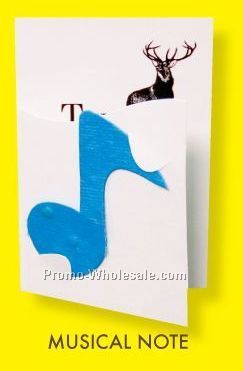 Floral Seed Paper Pop-out Booklet - Musical Note