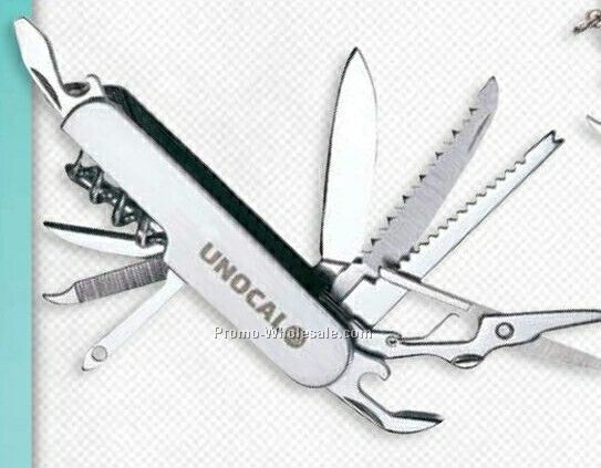 Giftcor 12-function Stainless Pocket Knife 5/8"x3"