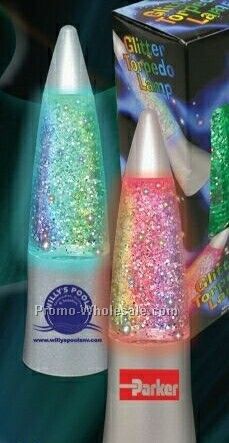 Glitter Torpedo Lamp