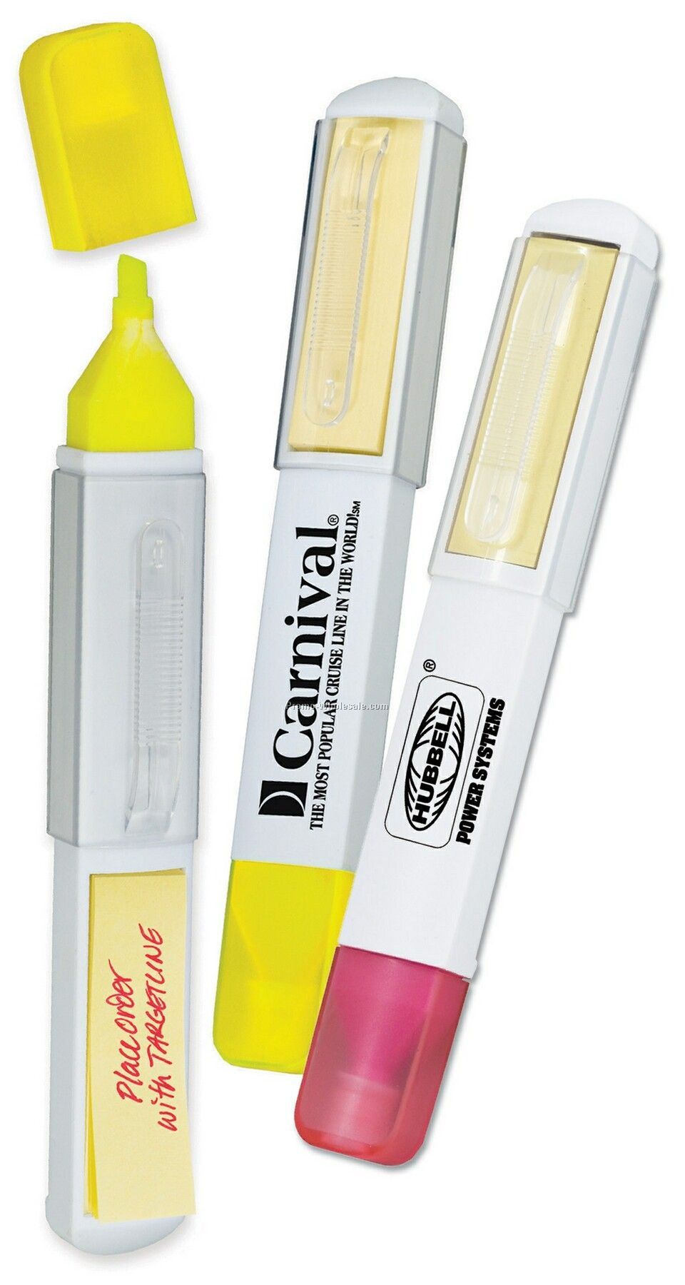 Highlighter W/ Sticky Note Pad