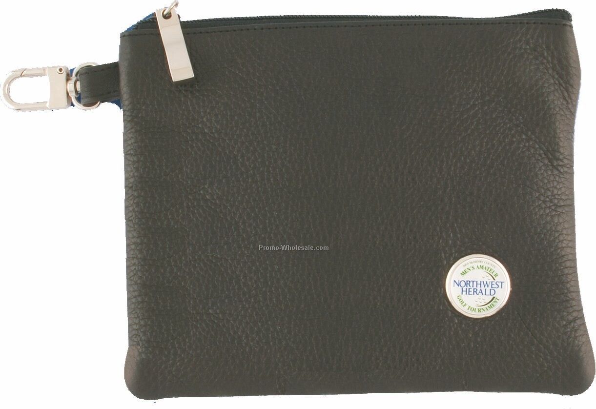 Leather Zippered Valuables Case