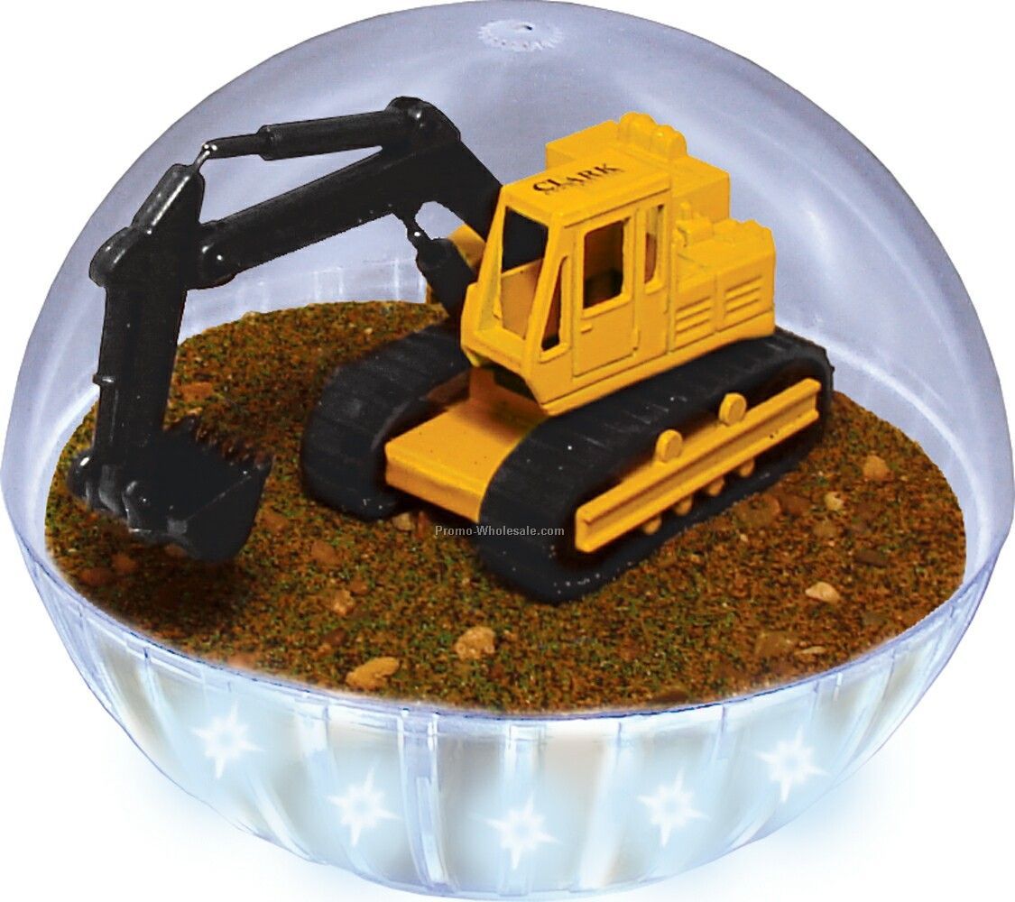 Lighted Mobile Crystal Globes/Backhoe