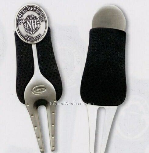 Monaco Divot Repair Tool W/ Pvc Rubber Handle & 2 Ball Markers