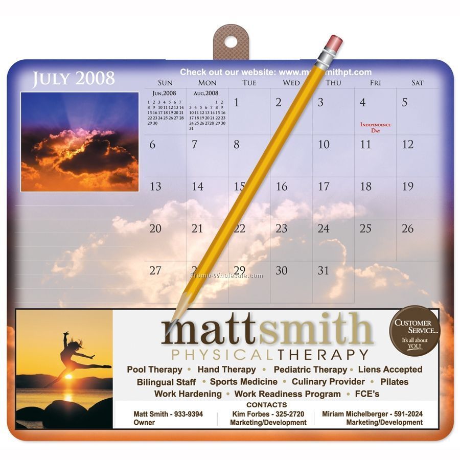 Mousepaper Calendar Note Paper Calendar Mouse Pad - 12 Sheets