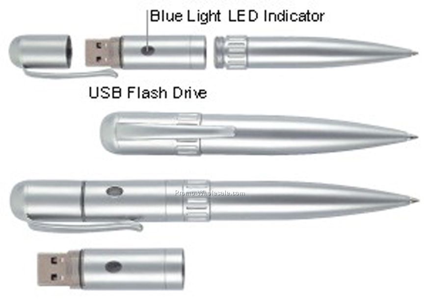 Multifunction USB Flash Drive With Pen / 32mb Memory