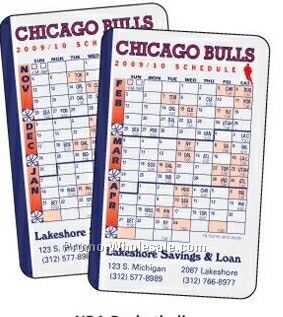 Nba Basketball Schedule Cards