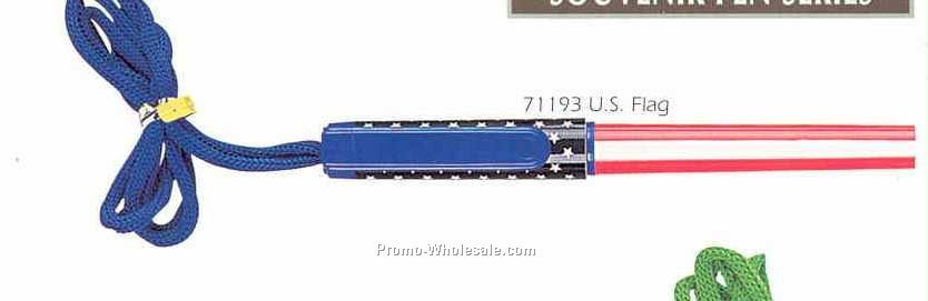 Necklace Pen (U.s. Flag)