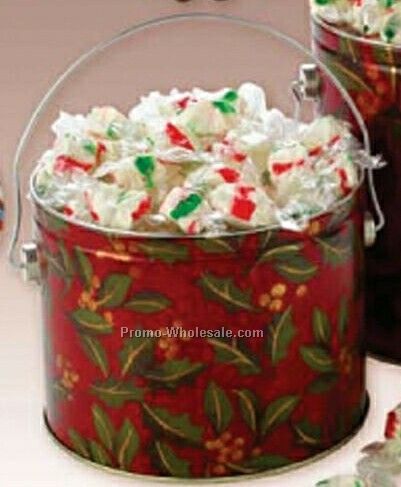 Peppermint Bark In Silver Foil Gift Box W/ Imprint