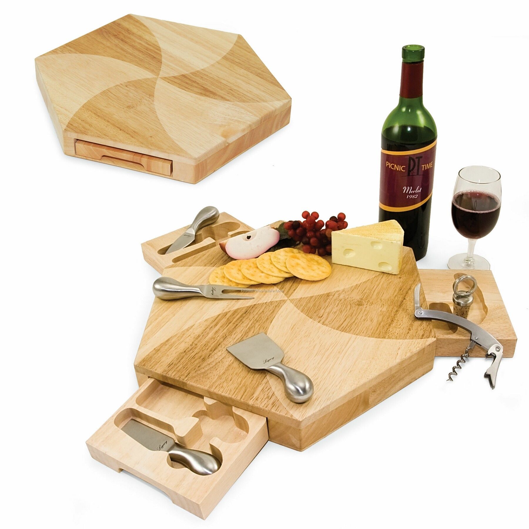 Pinwheel Shaped Cheese Board