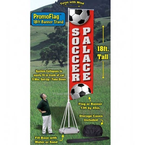 Promo Banner 18' X 45" W/ Stand