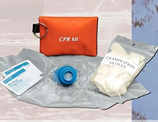 Red Cpr Key Ring Kit