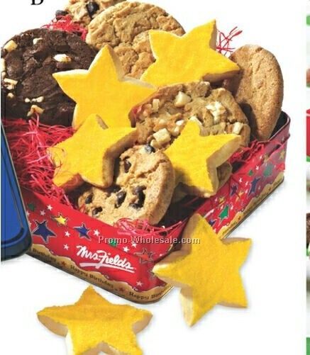 Shooting Star Tin W/ 12 Cookies