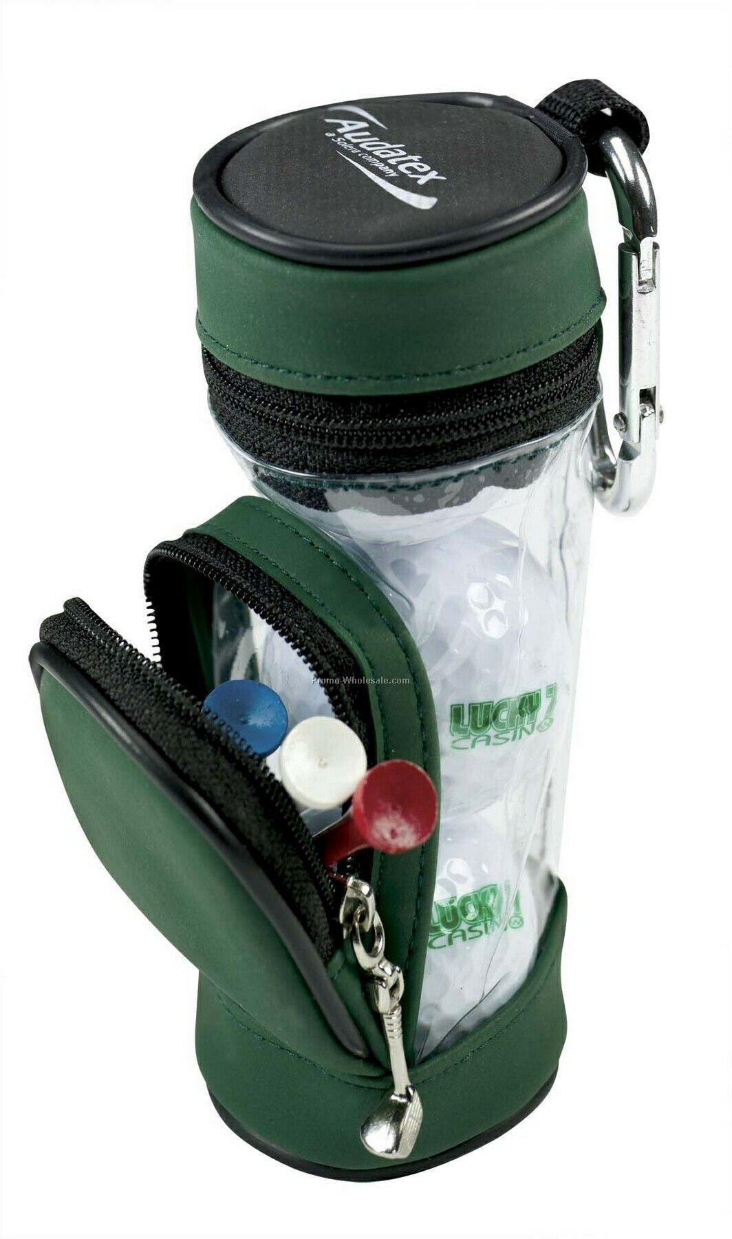 Tee Off Mini Golf Bag With 3 Titleist Dt Roll Golf Balls & 5 Tees