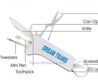 The Swiss Tool Multifunction Knife With Light & Compass