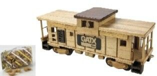 Train Caboose - Wooden - Jumbo Cashew 5 Oz.