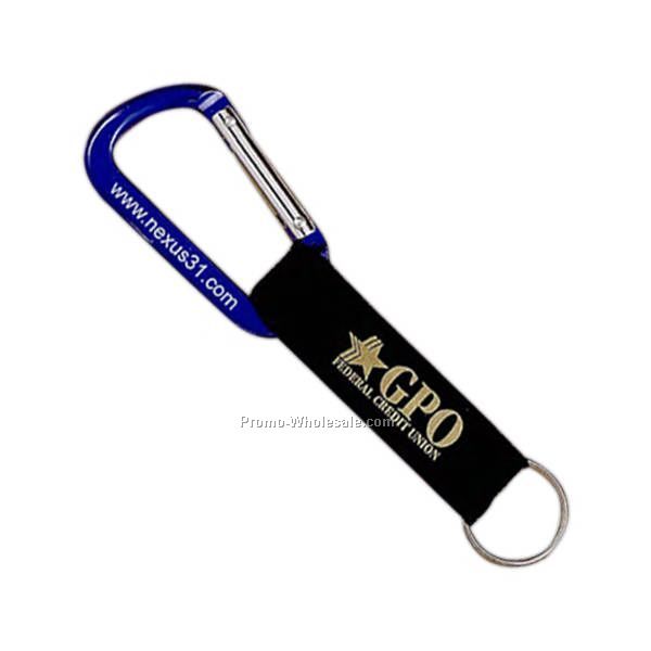 Utility Ring Carabiner With Strap