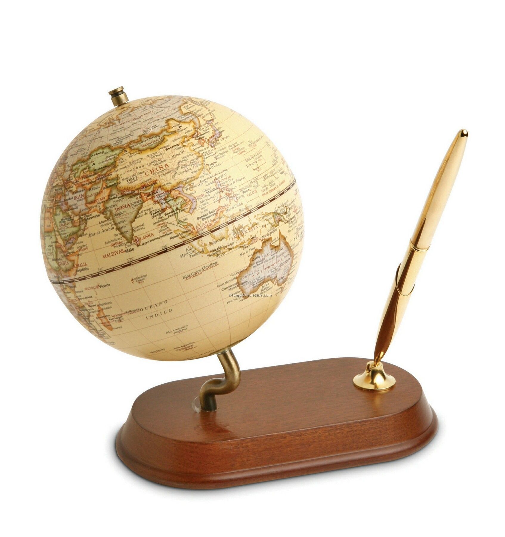 World Globe Classic With Pen Stand