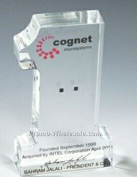 #1 Stock Shape Lucite Embedment/ Award