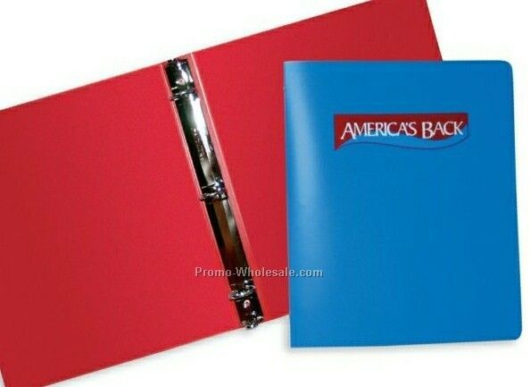 1-1/2" Poly-ring Binder (.055 Gauge - 1 Color/Screen Print)