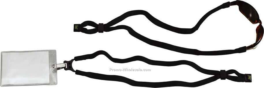 1/2" Organic Cotton Dual-use Trade Show Lanyard