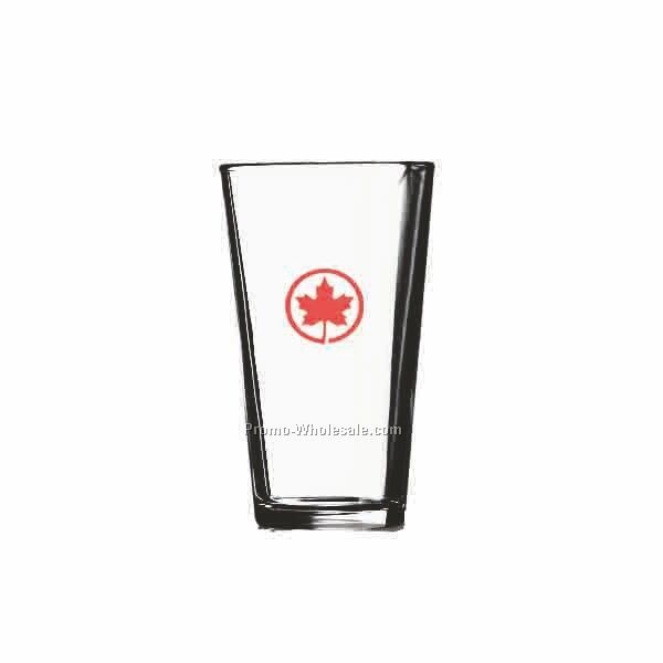 16 Oz. Crystal Pilsner Beer Glass W/ Straight Sides (Printed)