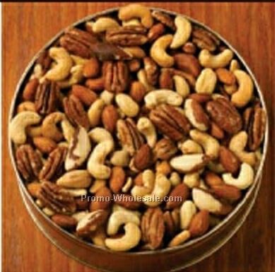 16 Oz. Deluxe Mixed Nuts Designer Gift Tin (No Peanuts)