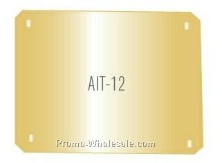 2-1/2"x1-15/16"x1/16" Brass Rectangle Plate