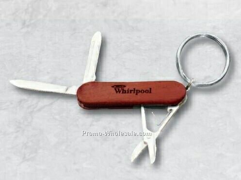 2-1/4"x3/4"x3/8" Rosewood Pocket Knife / Key Ring