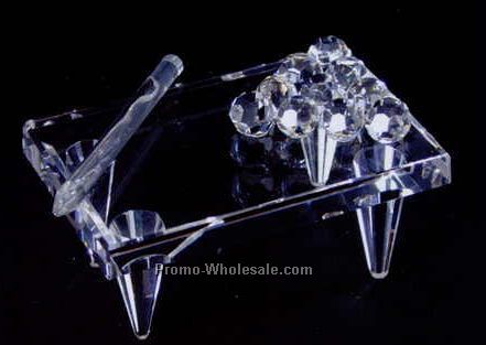 2-7/8" Optic Crystal Pool Table Figurine