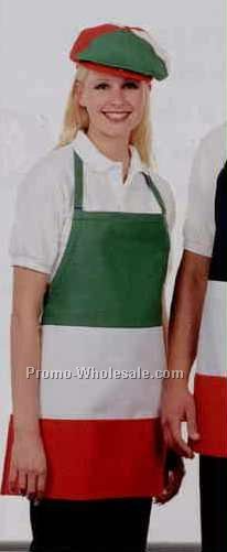 24"x23" Tri-color International Bib Apron W/3 Divisional Pocket