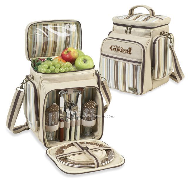 3-1/2"x12"x9-1/4" Santa Cruz Picnic Cooler Tote