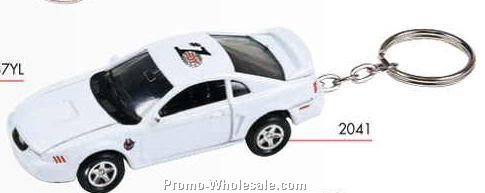 3"x1-1/4"x1-1/4" Ford Mustang Toy Car With Keychain