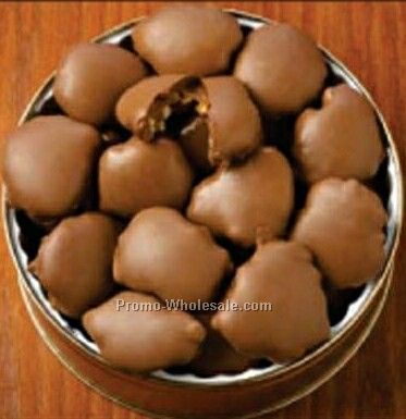 32 Oz. Chocolate Pecan Caramel Patties Designer Gift Tin