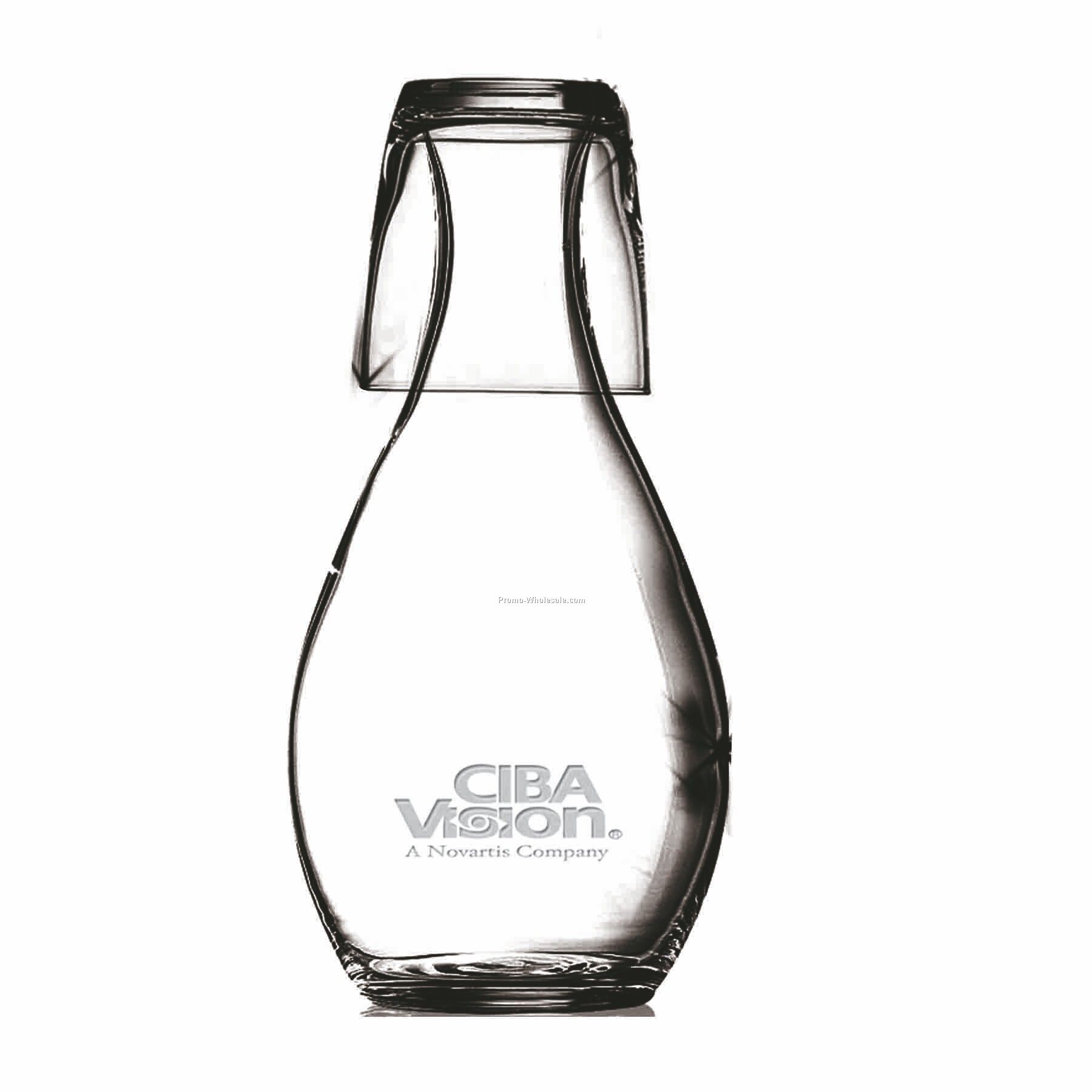 34 Oz. Decanter/ Glass Water Set (Deep Etch)