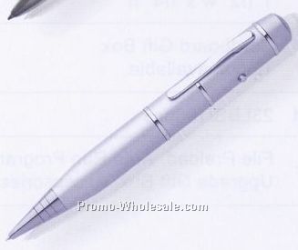 5-1/2"x5/8" Metal Laser Pointer Pen With USB - 512mb