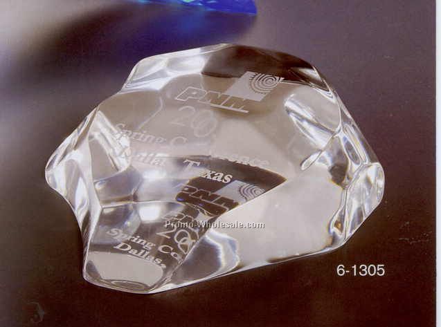 5-1/4"x1-3/4"x5" Acrylic Rock Ice Effect Award