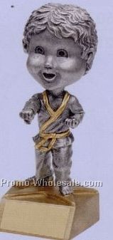 6" Bobble Head Award (Male Karate)