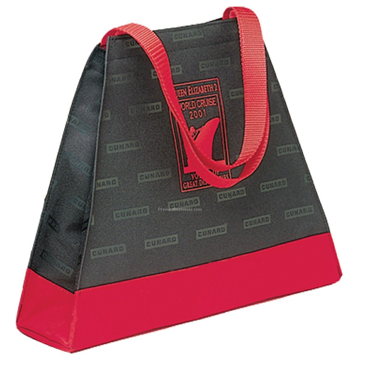 774 Dyed Canvas Pyramid Tote With Cuff And Step And Repeat