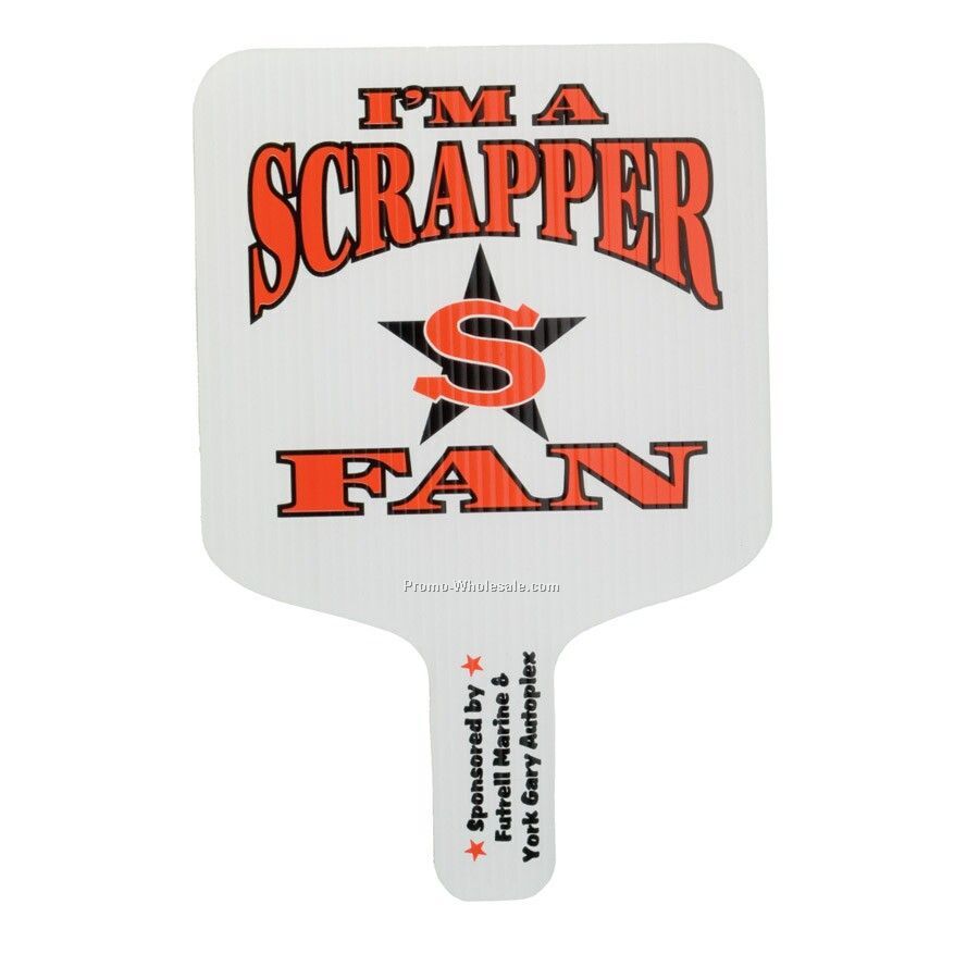 8"x12" Square Standard Hand Fan