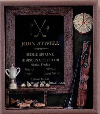 9"x10-3/4" Themed Shadow Box - Golf