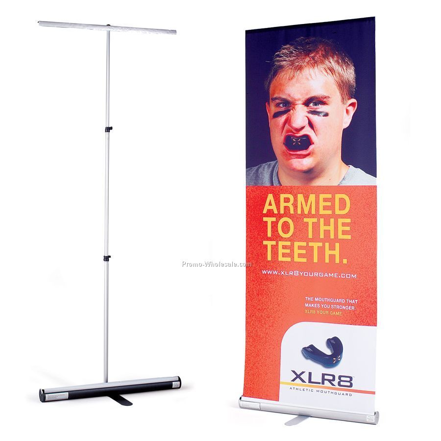 Banner And Stand Set - 3' X 8'